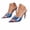 Blue, variant on Elegant Open Toe Stiletto Sandals Strappy Mule Heels Sleek Narrow Heel Evening Party Women's Fashion High Heels