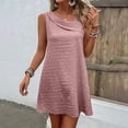 thumbnail image 5 of ReTeiv Summer Dresses for Women 2024,Women's Fashion Casual Sleeveless Dresses Solid Color Dresses Beach Dresses, 5 of 5