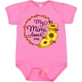 thumbnail image 3 of Inktastic My Mimi Loves Me with Sunflower Wreath Boys or Girls Baby Bodysuit, 3 of 5