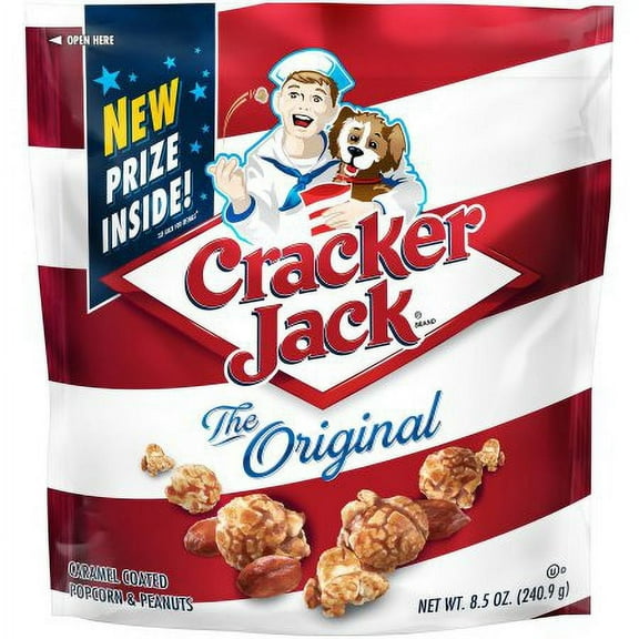 Cracker Jack Caramel Coated Popcorn & Peanuts 8.5 Oz. (Pack of 6)
