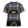 thumbnail image 2 of Men's 3D Printed Oktoberfest Lederhosen T Shirt Bavarian Beer Festival Casual Short Sleeve Costume Tee, 2 of 4
