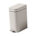 thumbnail image 4 of Cubo basura, contenedor basura, cubo basura para baño, basura con pedal para garaje, entrada, lavadero, hogar. Blanco, 4 of 8