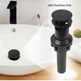 thumbnail image 5 of Bathroom Sink Pop-Up Drain Assembly with Overflow for vanity, Matte Black, 5 of 9