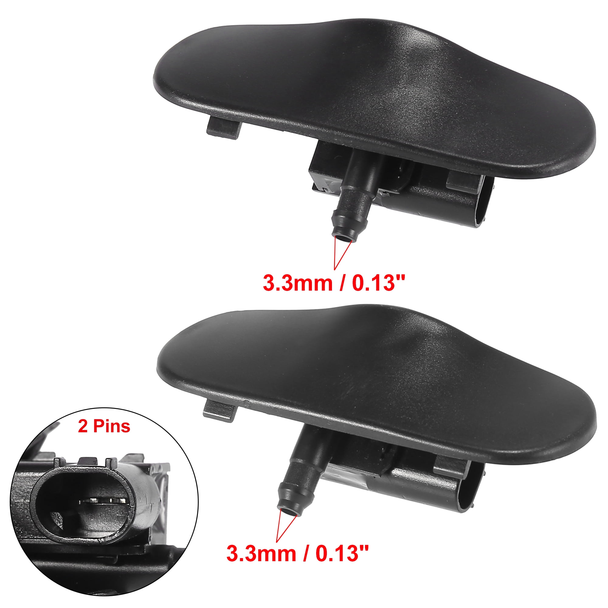 Unique Bargains Pair Washer Nozzles Heated for Audi TT A3 Q5 A7 A5 Q7 A6