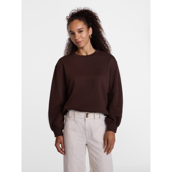 Scenario Women's and Women's Plus Crewneck Sweatshirt, Sizes XS-4X