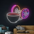 thumbnail image 4 of Handmadetneonsign Coffee Weightlifting Donut Neon Sign, Cafe Lifts The Weight Donut Neon Light, 4 of 5