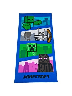 Minecraft Microfiber 27x54 Beach Towel