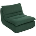 thumbnail image 1 of HOMCOM Floor Sofa with Single Piece Foam, Armless Floor Chair Couch, Green, 1 of 10