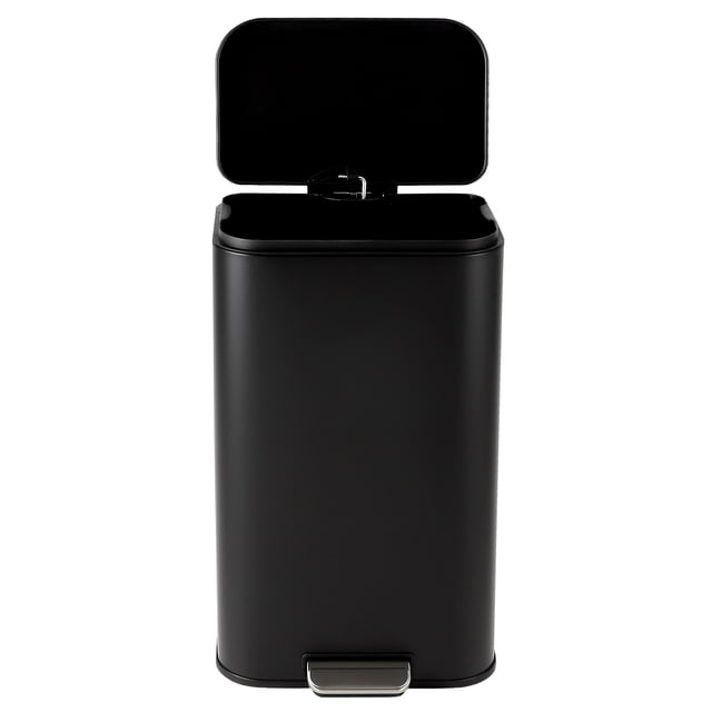 Garvee Bote de Basura 30L de Acero Inoxidable con Pedal y Tapa de Cierre Suave – Incluye Cubo Interior, para Cocina y Oficina