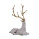 thumbnail image 3 of Figura de alce, escultura animal, resina coleccionable, adorno decorativo de mesa para Blanco sentado, 3 of 9