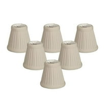 Royal Designs, Inc. Pleated Empire Chandelier Shade CS-109BG-6, Beige, 2 x 3.5 x 3.5, Pack of 6