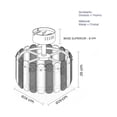 thumbnail image 4 of Lampara Colgante Led Cityluz Imperial 72w 3 Temp Cristal, 4 of 4