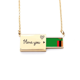 thumbnail image 1 of Zambia National Flag Africa Country Sobre de carta de amor, collar y joyas colgantes, 1 of 3