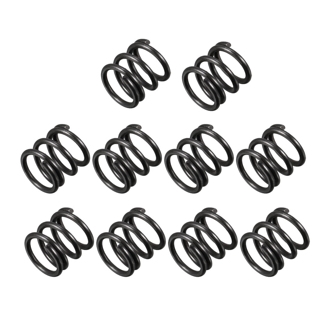 10mm Outer Diameter 1.2mm Wire Dia 10mm Long Compression Spring 10Pcs 