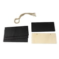 thumbnail image 3 of Maoww Banquet Rectangle Bois Plaque Vierge Mini Tableau Noir Décoratif Réutilisable Message Suspendu Menu Note Tableau Noir avec Corde, 3 of 8