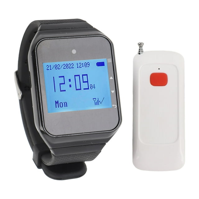 De Llamadas Inalámbrico, Elegante Pantalla De Tiempo Precisa IPX4 Resistente Al Agua Ampliamente Utilizado Reloj Receptor Kit De Botón De Llamada Para Hospital