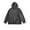 Dark Gray, variant on GigrtiJin Plus Size Casual Pullover Hoodies for Men Solid Color Hooded Long Sleeve Sweatshirt with Pocket Loose Thermal Fleece Tops