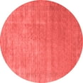 thumbnail image 1 of Ahgly Company Indoor Round Abstract Red Contemporary Area Rugs, 5' Round, 1 of 4