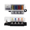 thumbnail image 4 of Blade Fuse Box For Automotive Boat Marine 4 Way 12-32v 4 Circuit Fuse Block With Cover, 4 of 5