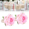 thumbnail image 3 of Ccdes Napkin Holder,Table Decoration,2PCS/Bag Simulation Flower Napkin Rings Modern Napkin Holder Table Decorations for Wedding, 3 of 8
