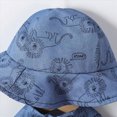 thumbnail image 4 of KPOPLK Toddler Boys Clothes 3 Piece Animal Print Button-down Shirt Outfits with Elastic Waist Shorts + Hat 3T 4T 5T 6T 7T Size 6-7 Years, 4 of 7