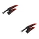 thumbnail image 2 of Guardabarros de ala de bicicleta Greeniant 2 piezas rojo brillante ajustable, 2 of 6