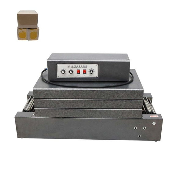 INTBUYING Electric Automatic Heat Film Thermal Shrink Wrap Tunnel Packaging Machine Chain Type for PP POF PVC 220V