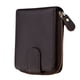 thumbnail image 1 of Cartera con tarjetero para mujeres/hombres, cartera pequeña de cuero con cremallera y ventana de identificación, 1 of 5