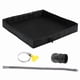 thumbnail image 3 of Base de ducha para camping, bandeja de ducha portátil, accesorios para duchas, base para toldo de tienda con manguera de drenaje para playa, patio y Negro 86cmx86cmx13cm, 3 of 9