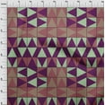 thumbnail image 4 of oneOone Velvet Violet Fabric Geometric Sewing Craft Projects Fabric Prints By Yard 58 Inch Wide, 4 of 4