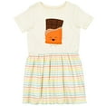 thumbnail image 3 of Inktastic Cute Kawaii Chocolate Candy Bar Girls Toddler Dress, 3 of 5