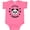 Hot Pink, variant on Inktastic Little Panda Boys or Girls Baby Bodysuit