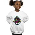 thumbnail image 2 of Harry Potter Girls Neon Hogwarts Crest Sweatshirt, 2 of 5