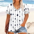 thumbnail image 2 of DeHolifer Plus Size T-Shirts for Women Lightweight Loose Short Sleeve Fashion Print Graphic Tees Lightweight Summer Tops White 3XL, 2 of 6