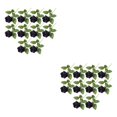 thumbnail image 2 of Ramo de novia Bewildely 10 piezas flores artificiales bajo mantenimiento negro, 2 of 6
