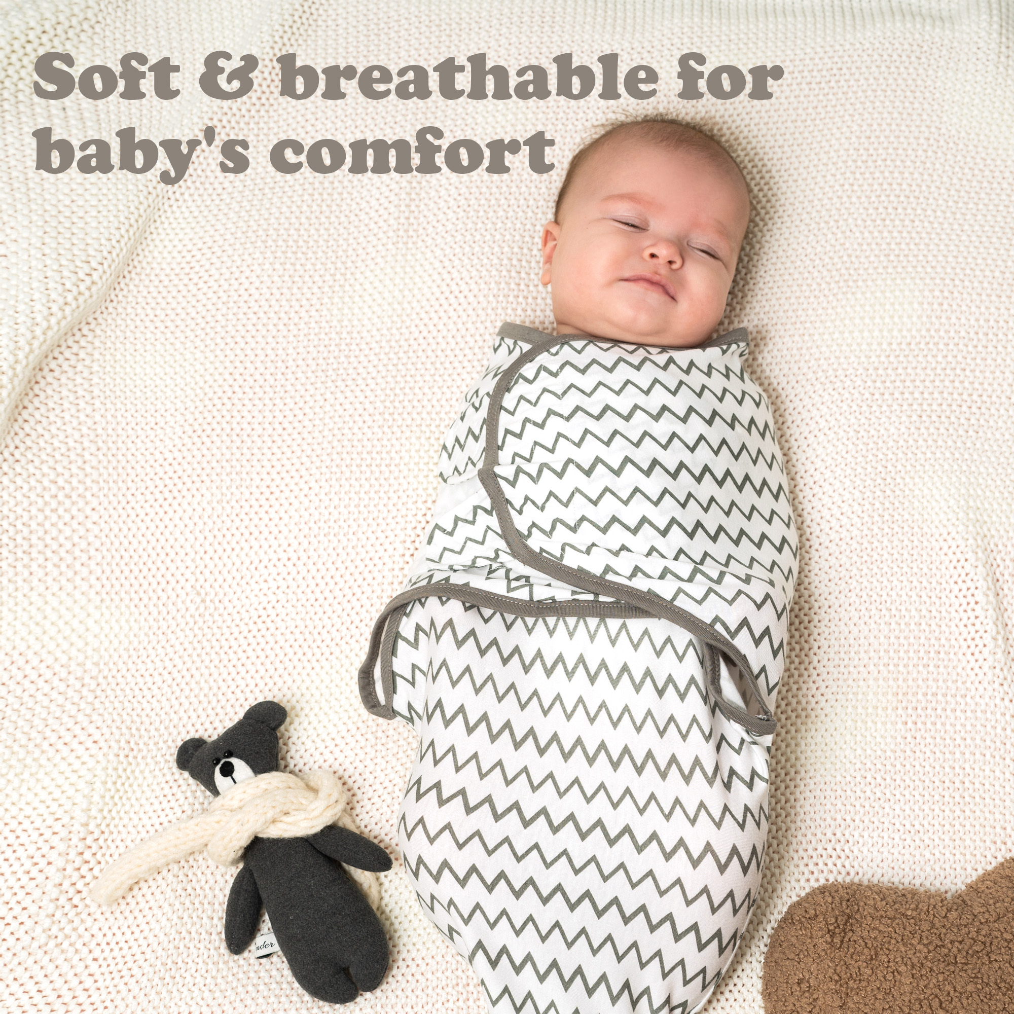 Bublo Baby Swaddles for Newborns 0–3 Months, 3-Pack photo 6