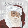 thumbnail image 2 of Justice, Ashley 15x15 White Modern Wood Framed Museum Art Print Titled - Believe Santa, 2 of 4