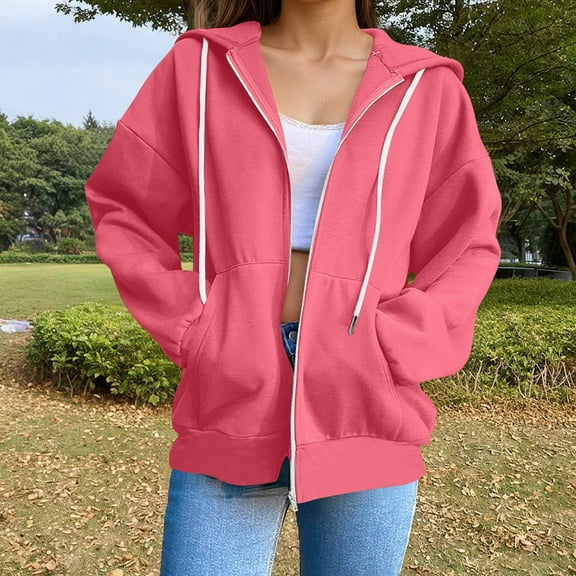 Women's Hoodies & Sweatshirts Casual Long Sleeve Pullover Hoodie Lightweight Comfortable Fashion Top For Everyday Wear Peach Color Womens Sweater Active Women Pullover Womens Half Zip Pullover Receive