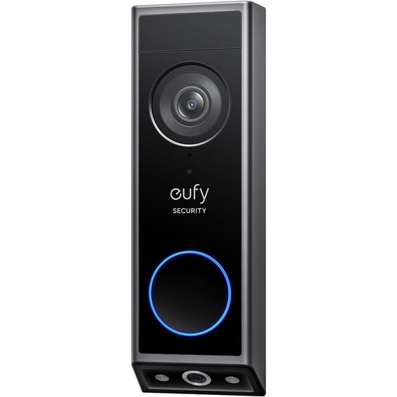 Restored eufy Security Video Doorbell E340, Dual Cameras with Delivery Guard, 2K Full HD and Color Night Vision, Wired or Battery Powered, HomeBase S380 Compatible, No Monthly Fee