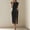 *Black, variant on U Womens Summer Round Neck Sleeveless Dress with Pocket,Long Office Bodycon Dress For Work Hot Pink,Womens Plus M