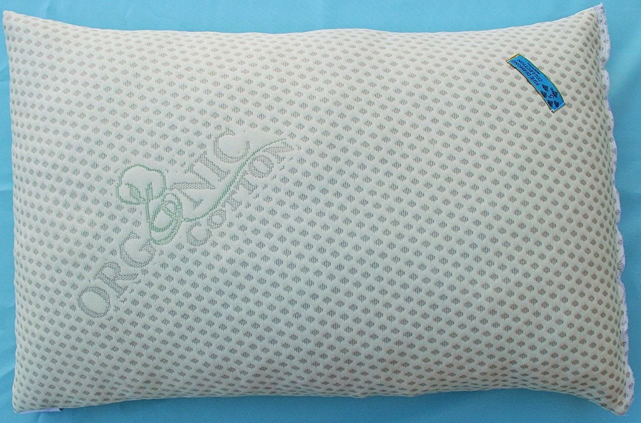 Shredded Memory Foam Pillow with Vented Organic Cotton Blend Cover