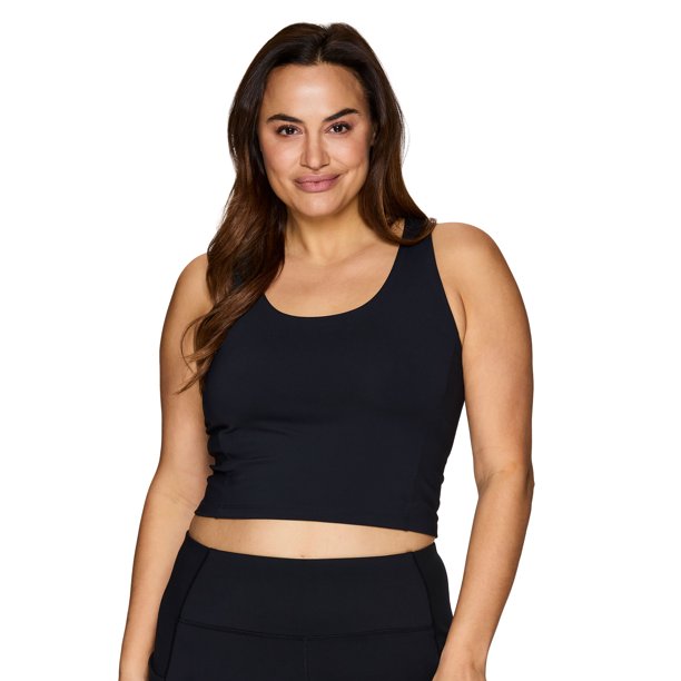 RBX Active Women's Longline Sports Bra Shelf Bra Crop Tank Top