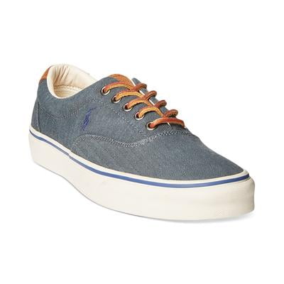 Polo Ralph Lauren Mens Keaton Sneakers Chambray Herringbone 8M