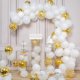 thumbnail image 1 of Kit con forma de arco de globos para fiesta de cumpleaños, 100 unidades, confeti de látex blanco, 1 of 2