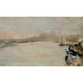 thumbnail image 3 of Giuseppe&nbsp;De Nittis 18x12 Black Modern Framed Museum Art Print Titled - The Regattas on the Seine, 3 of 5