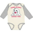 thumbnail image 3 of Inktastic some bunny loves you Boys or Girls Long Sleeve Baby Bodysuit, 3 of 5
