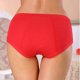 thumbnail image 4 of Gibobby Calzoncillos para mujer Ropa interior de mujer, pantalones menstruales, cintura media, pantalones sanitarios triangulares antifugas laterales de capas(Rojo,XL), 4 of 5