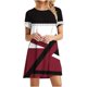 thumbnail image 1 of Vestido de Manga Corta para las Mujeres Casual Impreso Cuello Redondo, Vestido de las Señoras para la Primavera Y el Verano de Uso Diario, 1 of 9
