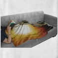 thumbnail image 6 of Safari Soft Flannel Fleece Blanket, Leopard Sitting on Dry Tree at Sunset Danger in the Air Big Cat with Spotted Form, Cozy Plush for Indoor and Outdoor Use, 70" x 90", Orange Brown, by Ambesonne, 6 of 6