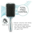 thumbnail image 3 of InfinitiPro by Conair - Hair Brush - Detangling Brush - Hair Brush For Thick Hair - Hairbrush Reduces Frizz and Adds Volume - Smoothwrap Series, 3 of 5